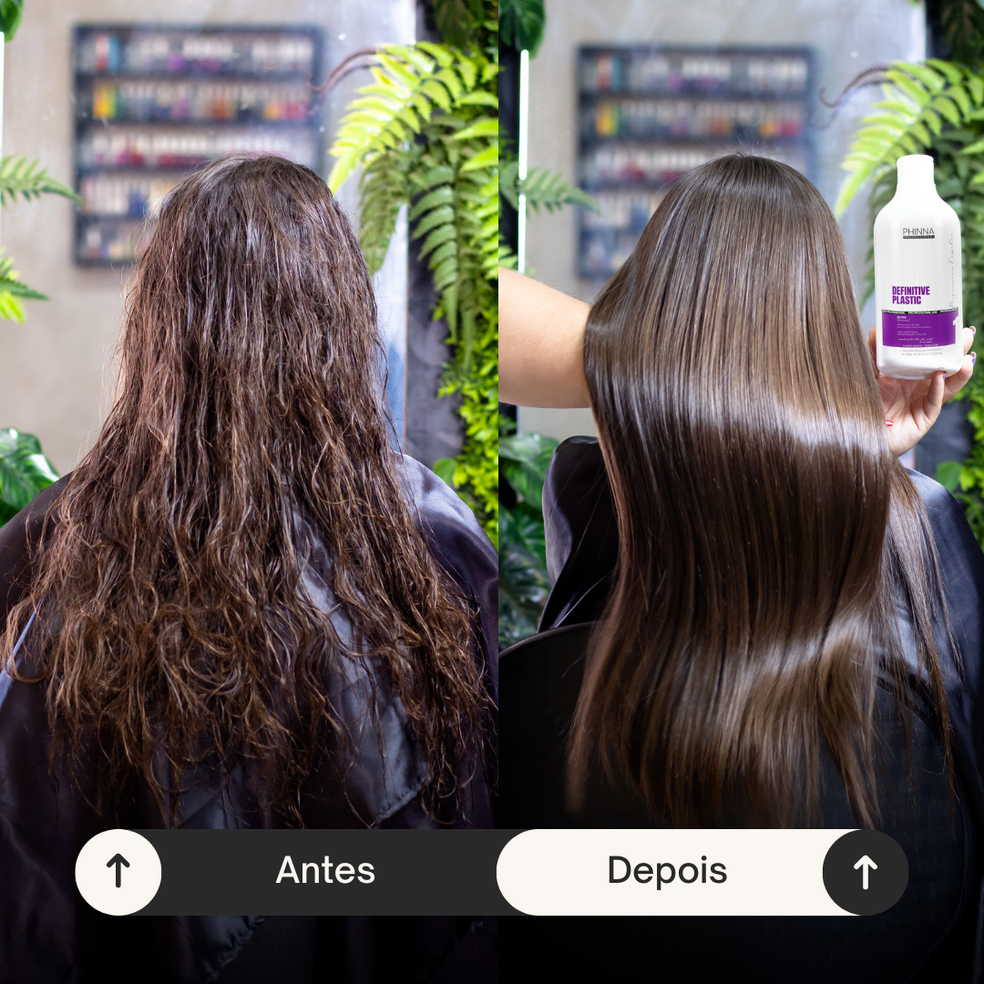 Antes e Depois Progressiva orgânica sem formol 5